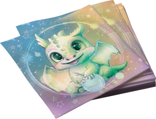 

Салфетки ND Play Дракоша, бумажные трехслойные, 33x33см, 20шт