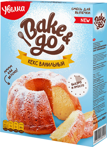 Смесь Увелка Bake&Go Кекс ванильный 300 г