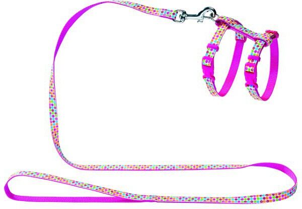 Hunter шлейка нейлоновая Smart Seventies для кошек Розовый