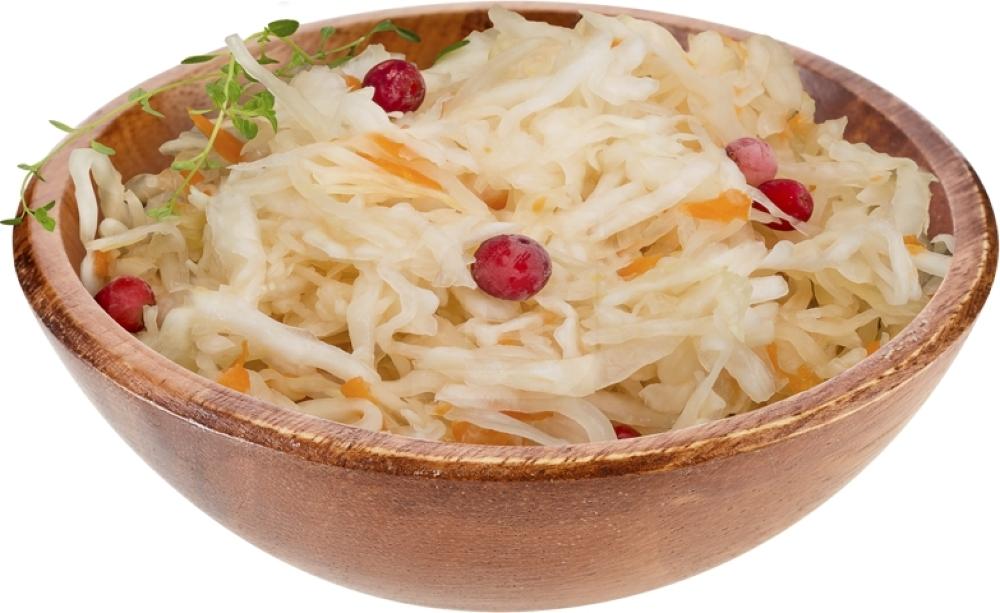 

Капуста квашеная с клюквой