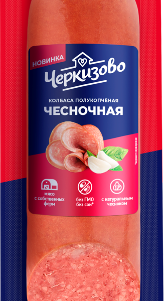 Колбаса полукопчёная Черкизово Чесночная