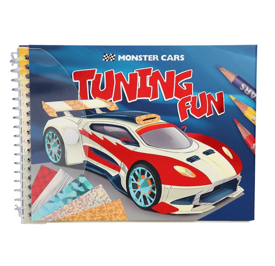 

Альбом для творчества «Тюнинг автомобиля» с фольгой, Monster Cars, Германия