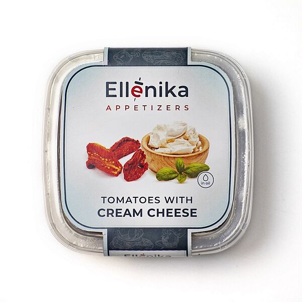 Томаты вяленые фаршированные сливочным сыром в масляной заливке