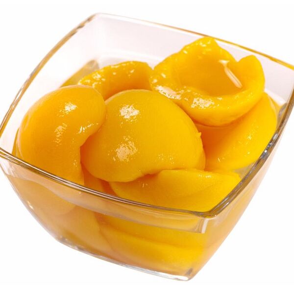 Персики очищенные половинкам в сиропе
