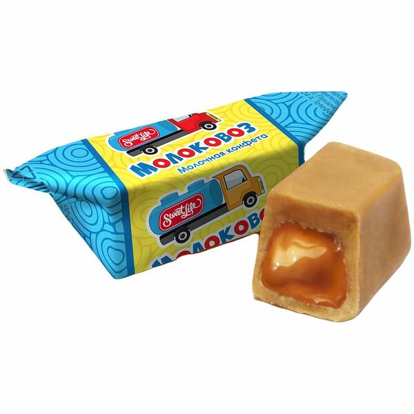 Конфеты Sweet Life Молоковоз неглазированные с молочным корпусом