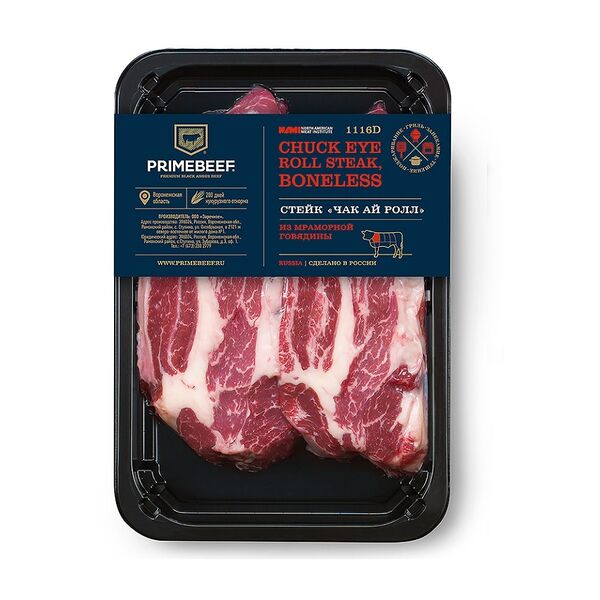 Стейк Primebeef Чак ай Ролл из мраморной говядины 400 г