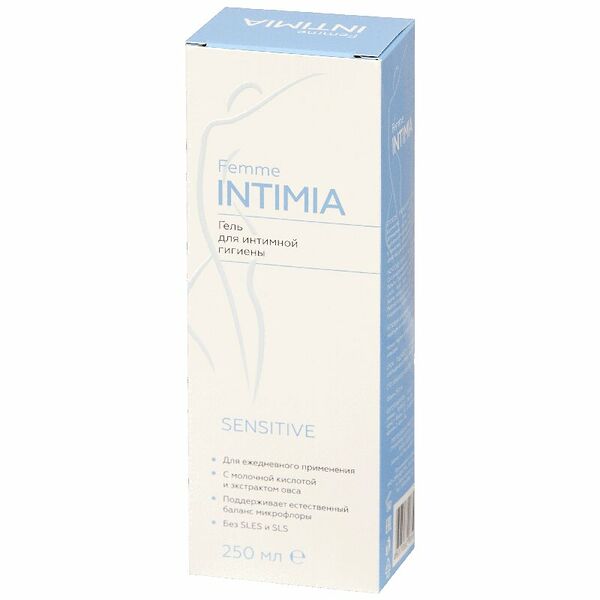 Гель для интимной гигиены Femme intimia 250 мл с молочной кислотой и экстрактом овса