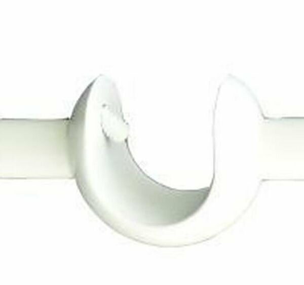 Держатель двухрядный HOME ACCESSORY 20.56.604 белый d20 мм 1 шт