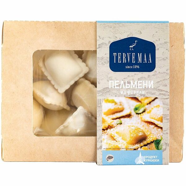 Пельмени Terve Maa равиоли с форелью радужной и пармезаном