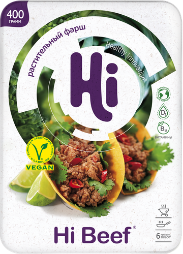 

Фарш Hi Beef растительный замороженный 400 г
