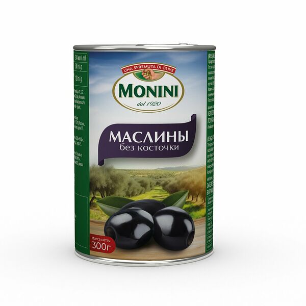 Маслины Monini без косточки 300 г