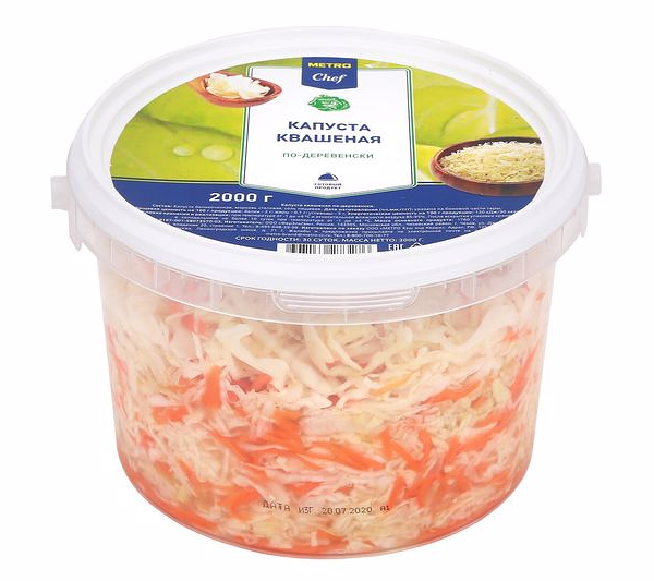 Капуста квашеная по-деревенски ТМ Metro Chef