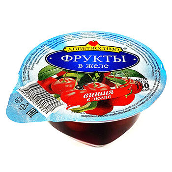 Фрукты в желе Апетиссимо вишня