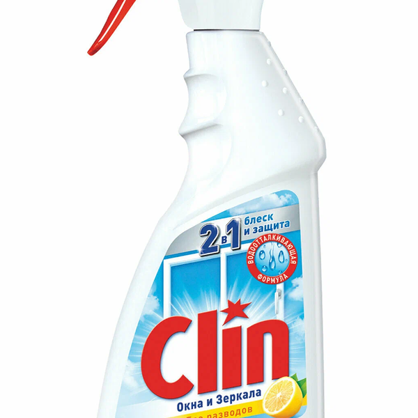 Средство для окон и зеркал Clin 2в1 Лимон