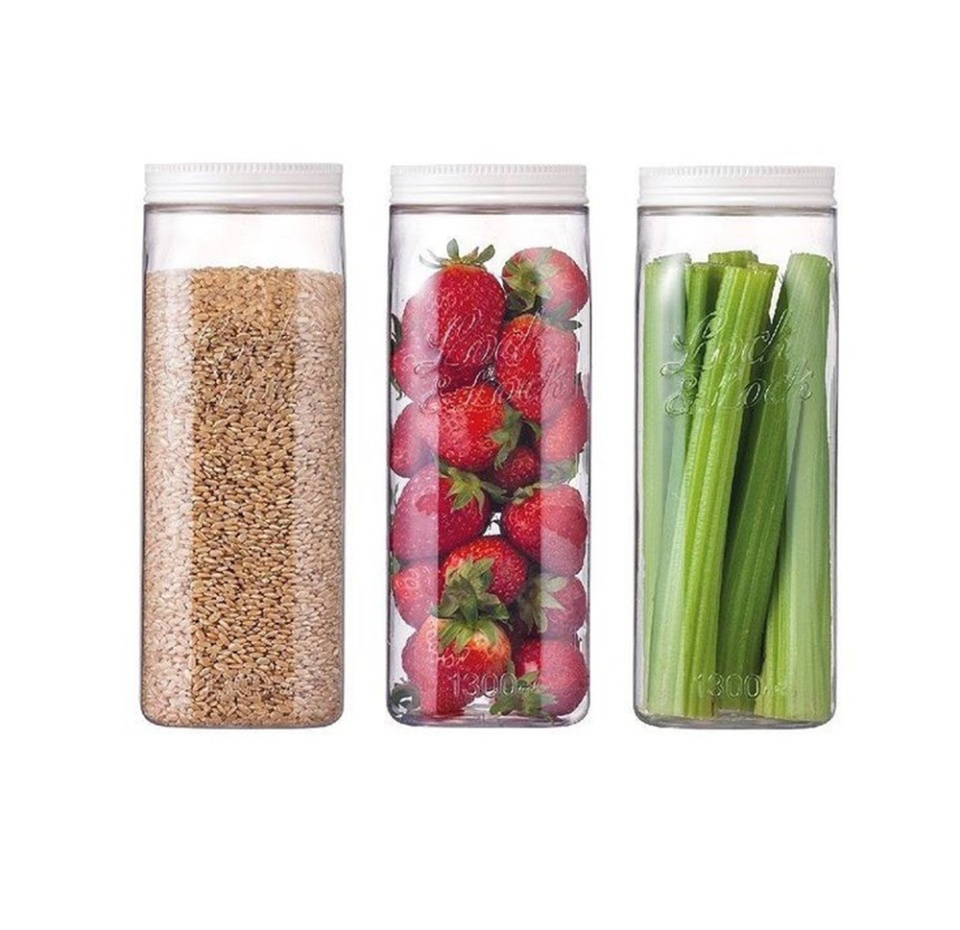 

Набор банок квадратных Lock&Lock 1300 мл, Вьетнам