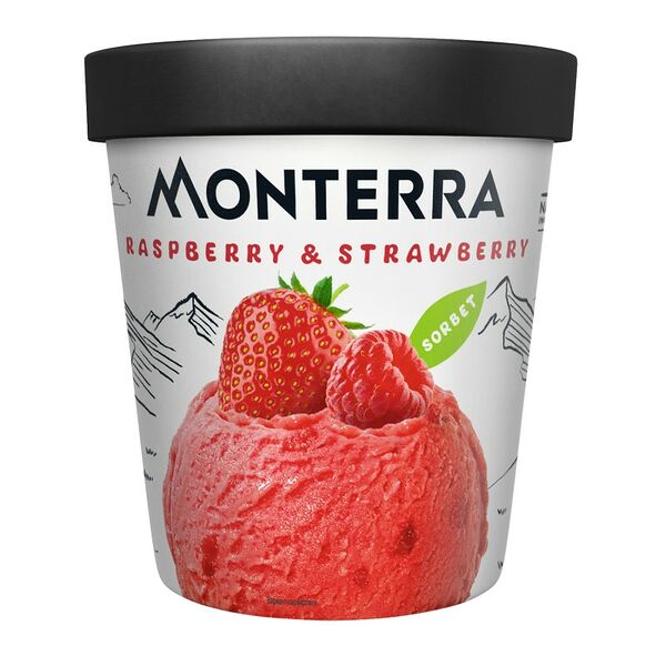 Сорбет малина-клубника Монтерра 306г