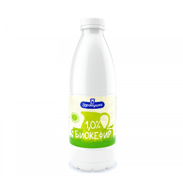 Биокефир жир. 1% пэт/бут вес 0.93кг Здравушка(Борисов)