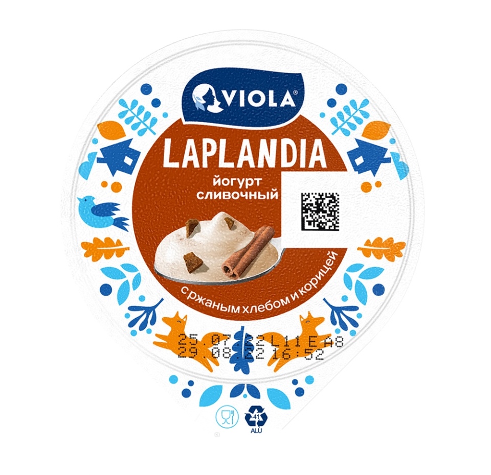 

Йогурт Viola Laplandia с ржаным хлебом и корицей 7.1% 180 г
