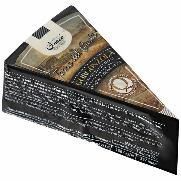Сыр Горгонзола Cheezzi с голубой плесенью 60%
