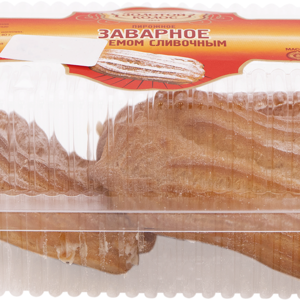 Пирожное заварное Золотой Колос со сливочным кремом