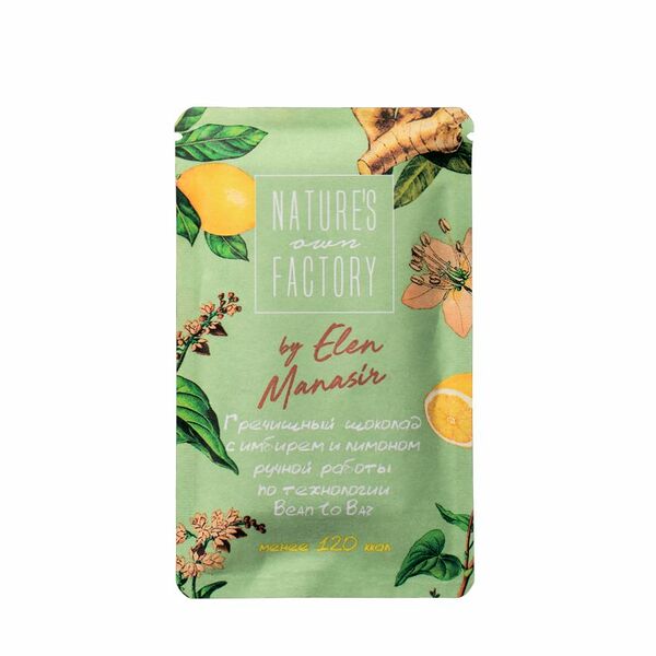 Шоколад Гречишный с имбирем и лимоном Nature's own factory