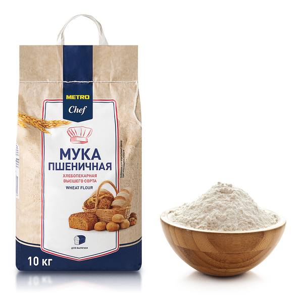 Мука пшеничная Metro Chef хлебопекарная высший сорт