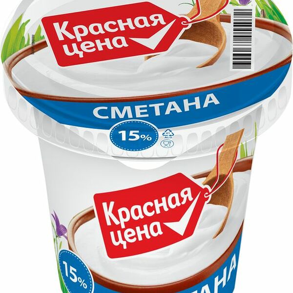Сметана Красная Цена 15%