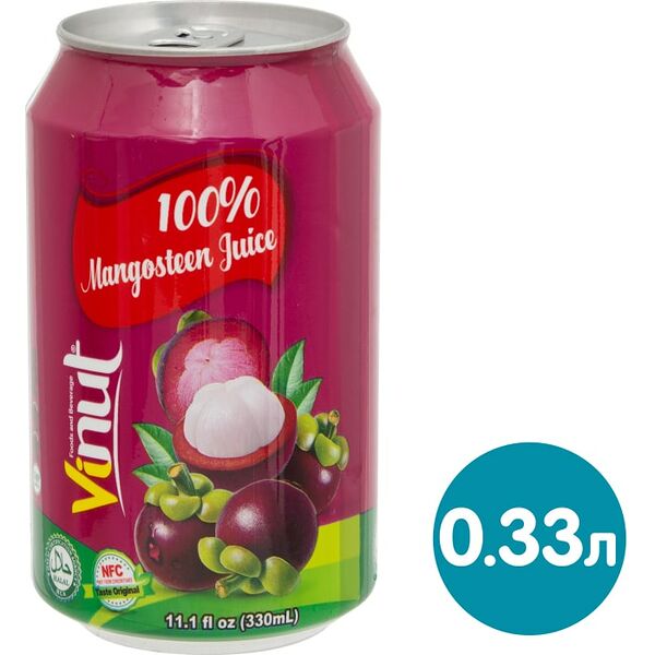 Сок Vinut Мангостина 100% 330мл