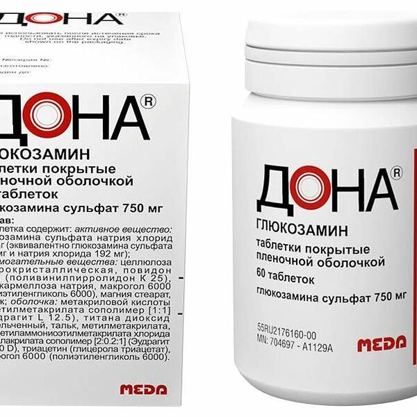 Дона 750 мг 60 шт таблетки