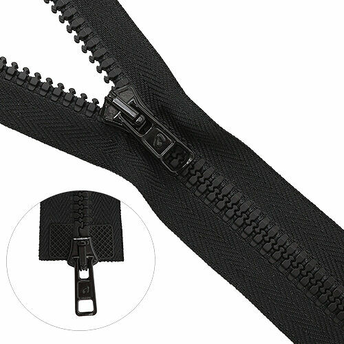 Молния трактор Т10 (6мм) 2 замка 90см (2077) Arta-F(077 черный),шт