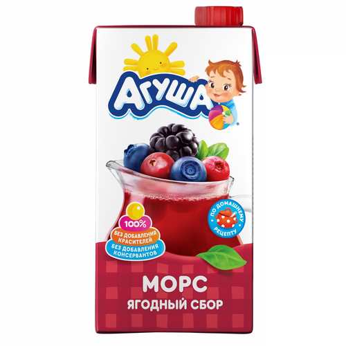 

Морс АГУША Ягодный сбор, с 3 лет, 500мл