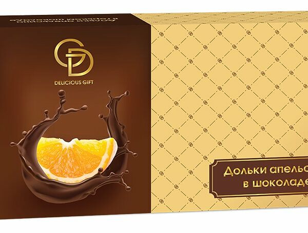 Дольки апельсина в горьком шоколаде