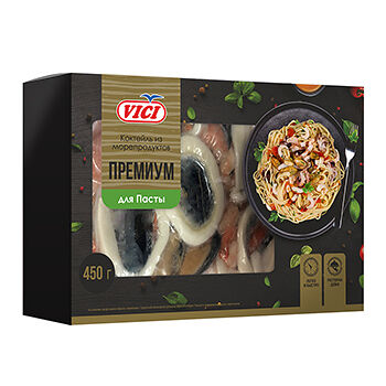 Коктейль из морепродуктов Vici Премиум варено-мороженый для пасты