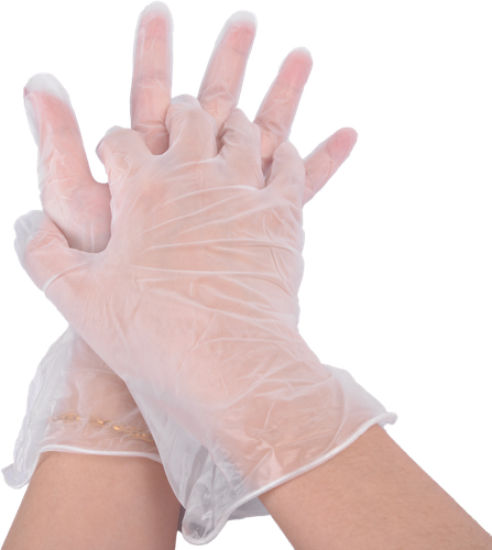 

Перчатки виниловые Лента размер M