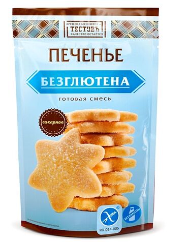Сухая смесь Сахарное печенье безглютен Тестовъ 250г