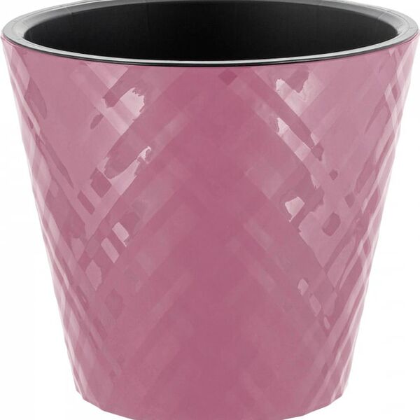 Горшок для цветов InGreen Manhattan c дренажной вставкой морозная слива 19см 3.3л