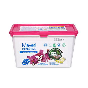 Средство для стирки Sensitive в капсулах, Mayeri, 18 шт., Эстония