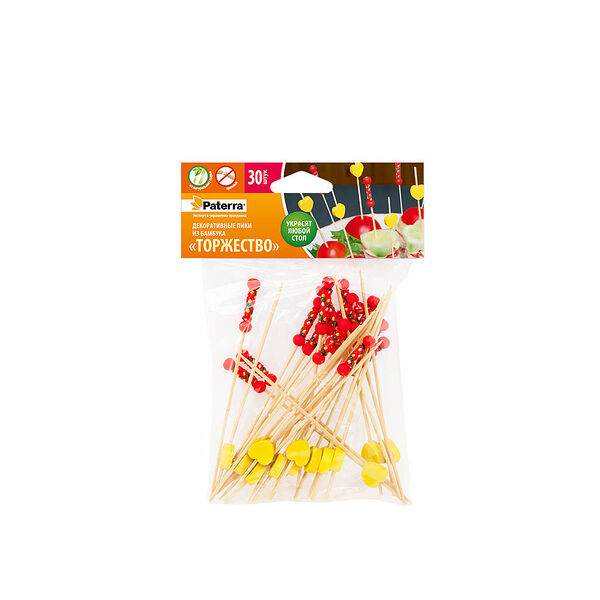 Пики декоративные из бамбука Paterra 