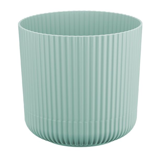 Кашпо IDEA Вельвет, морская волна, 18 см, 3,6 л, с поддоном