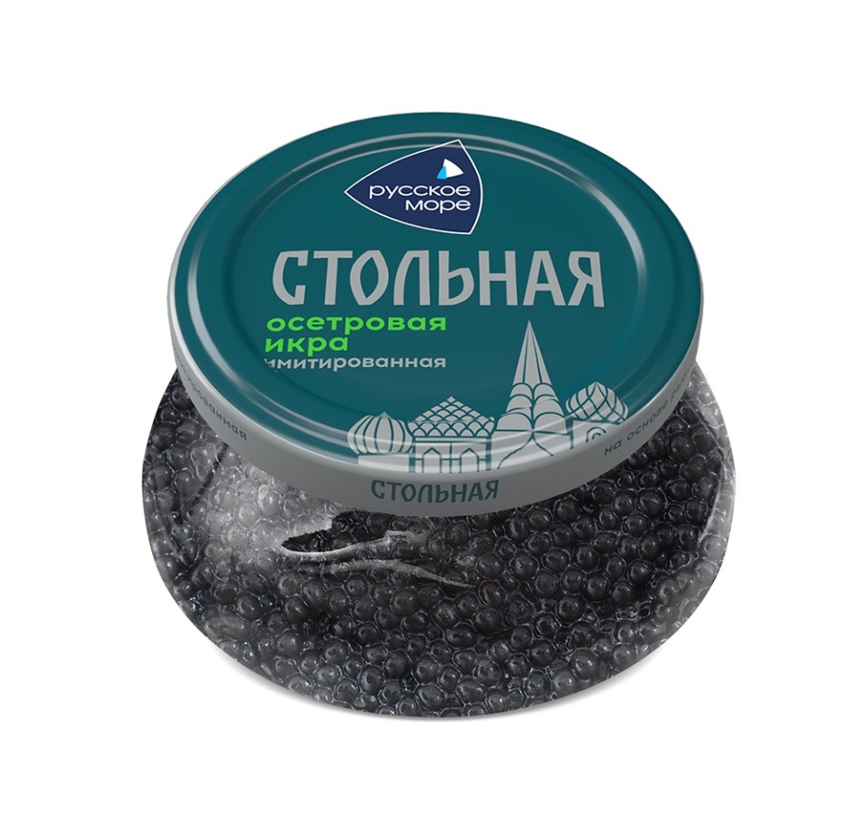 

Икра имитированная Русское море Стольная осетровая 230 г