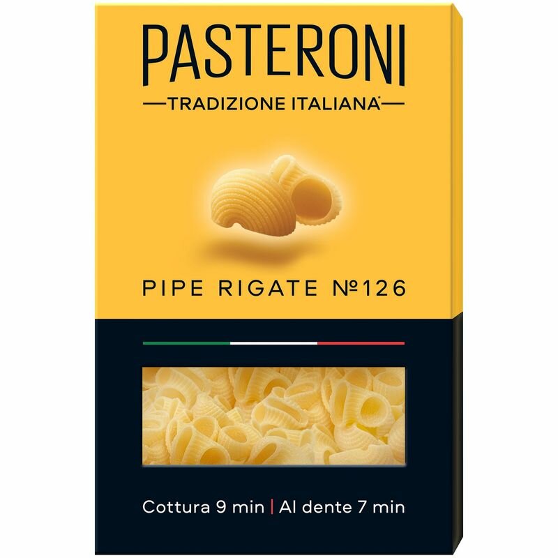 Купить Макароны Pasteroni Pipe rigate №126 группа А высший сорт, 400г ...