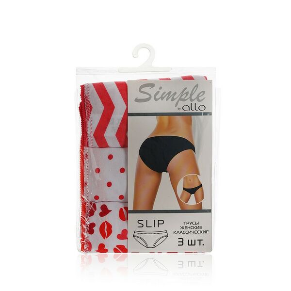 Женские трусы Atto Simple TK-58 , L , 3шт