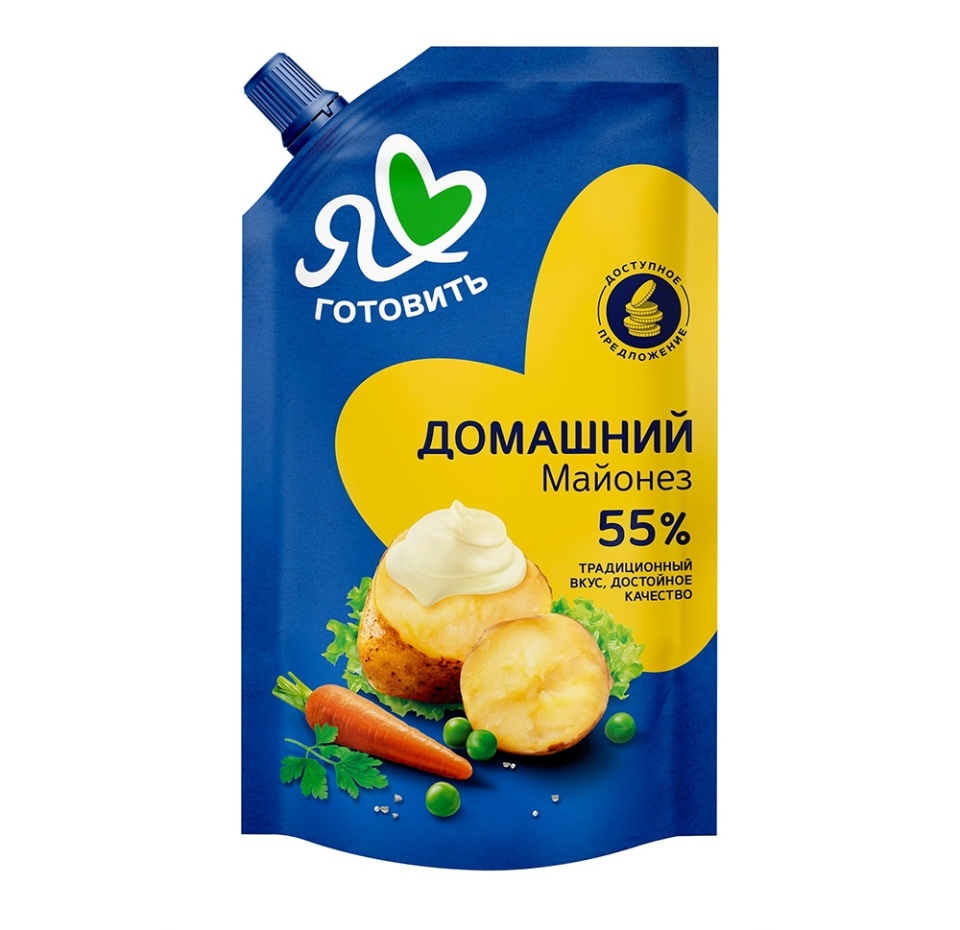 

Майонез Я люблю готовить Домашний 55% 600 мл