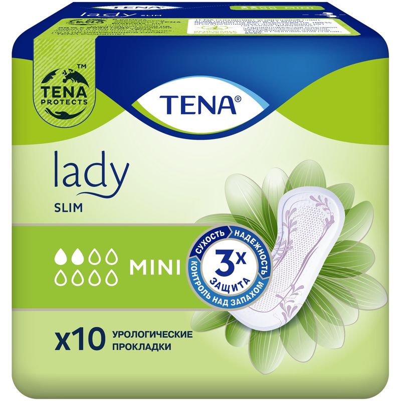 

Прокладки урологические Tena Lady Slim Mini 10 шт.