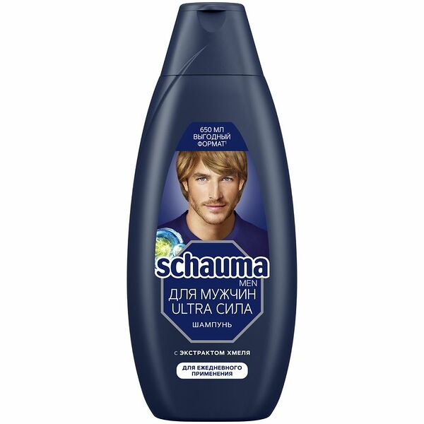 Шампунь Schauma Men Ultra Сила для мужчин для ежедневного применения, 650мл