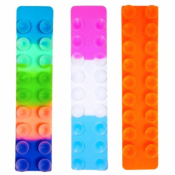 Игрушка Липучка из силикона в форме полоски с пузырьками 64709 в ассортименте