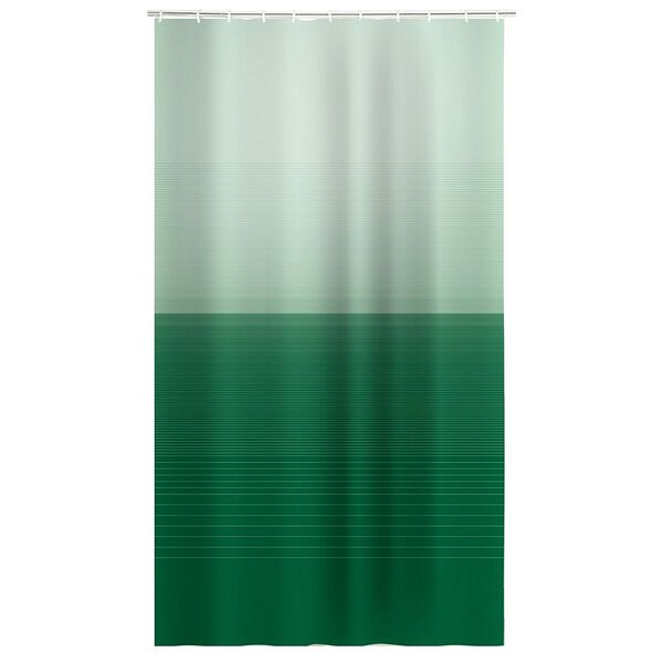 Занавеска для ванной Градиент зеленый, 178х180 см