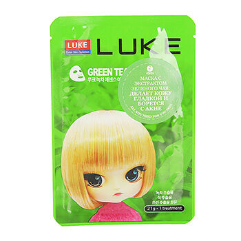 Маска для лица LUKE Green Tea Essence Mask с экстрактом зеленого чая HANWOONG 1шт Южная Корея