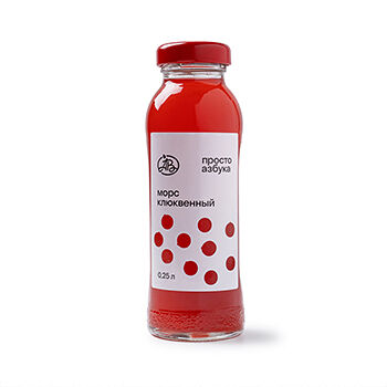 Морс клюквенный, «Просто Азбука», 0.25 л, Россия