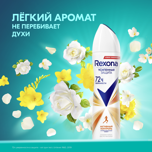 

Антиперспирант спрей Rexona Актвный контроль Антибактериальный эффект